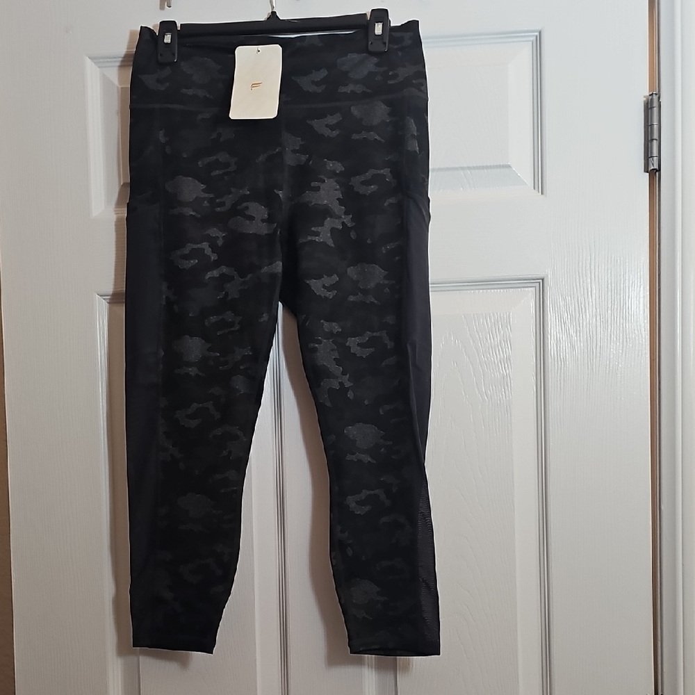 Fabletics Black Camouflage Active Leggings